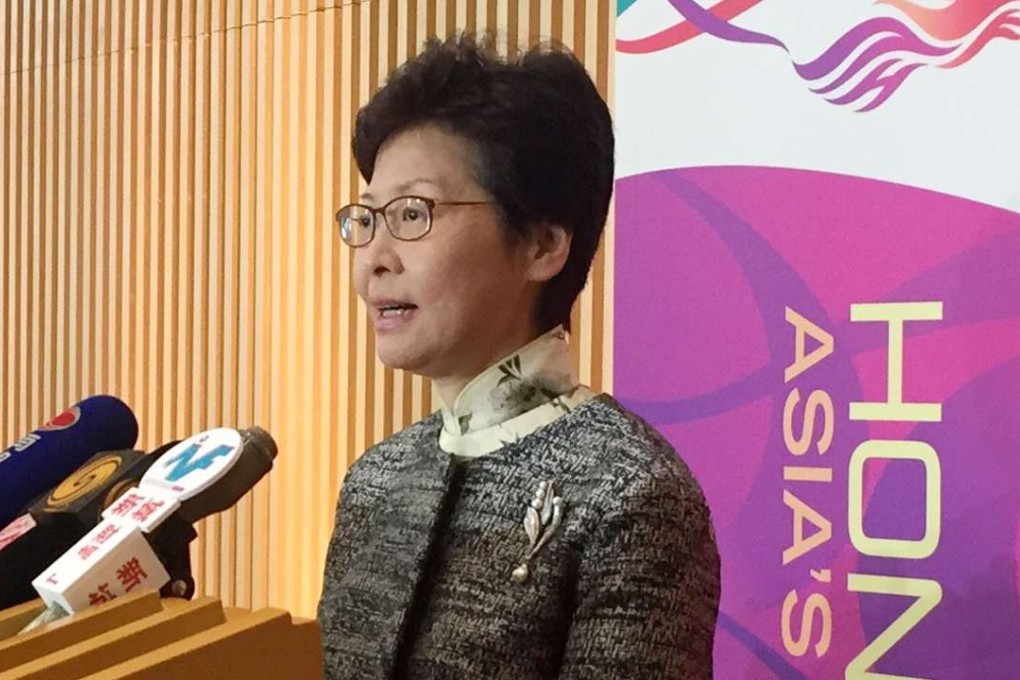 Carrie Lam says she understood her announcement would spark criticism that she was going back on her word. Photo: Naomi Ng