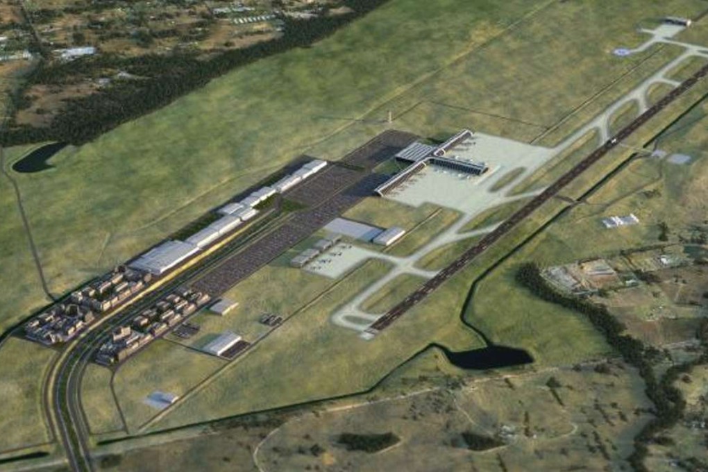 An artist's impression of the first stage of the Badgerys Creek airport, which is planned for an area 45km west of Sydney’s central business district. Photo: handout