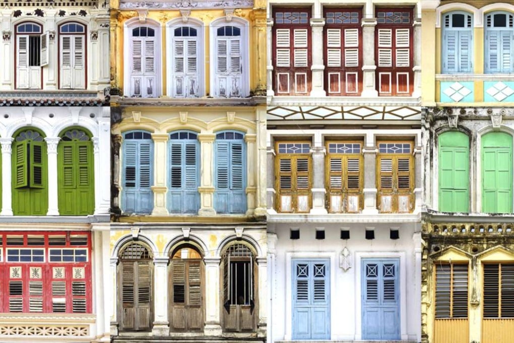 Traditional Malaysian buildings from the colonial era.