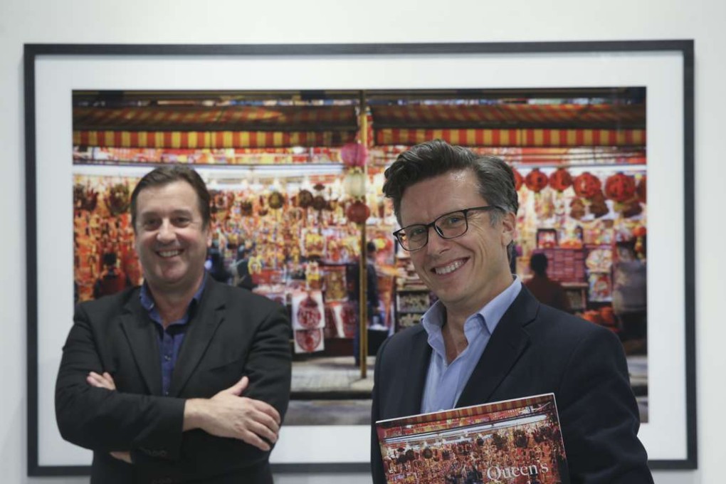 Howard Bilton (left) and photographer William Furniss at the book’s launch at Soho 189 Art Lane, 189 Queen's Road West. Photo: Sam Tsang
