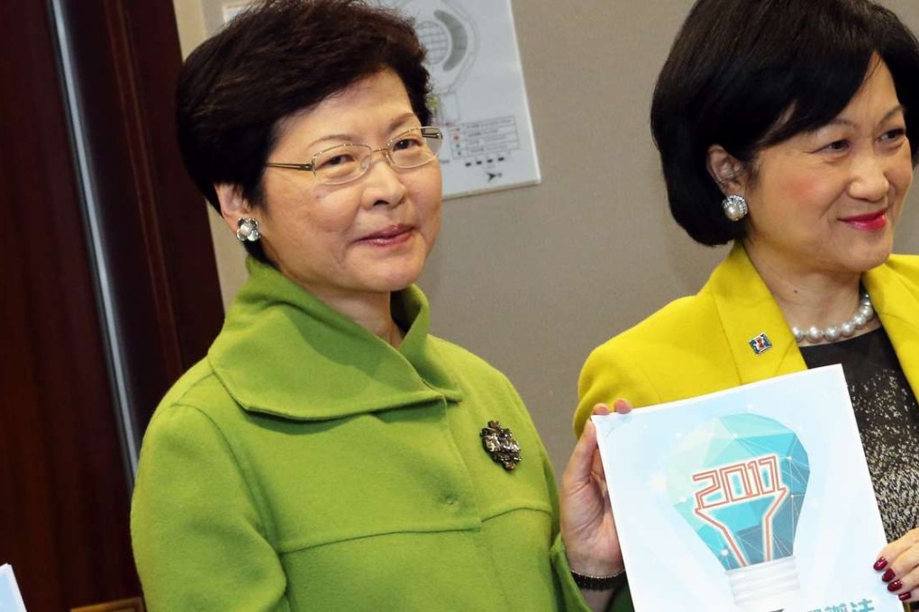 Carrie Lam (left) and Regina Ip have both been targets of online scorn after they indicated they may run for the post of Hong Kong chief executive. Photo: David Wong