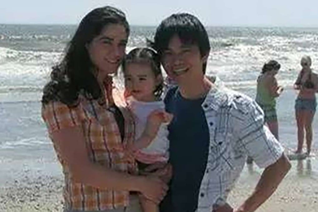 Tiffany and Cai Xiaohua with their daughter. Photo: Handout