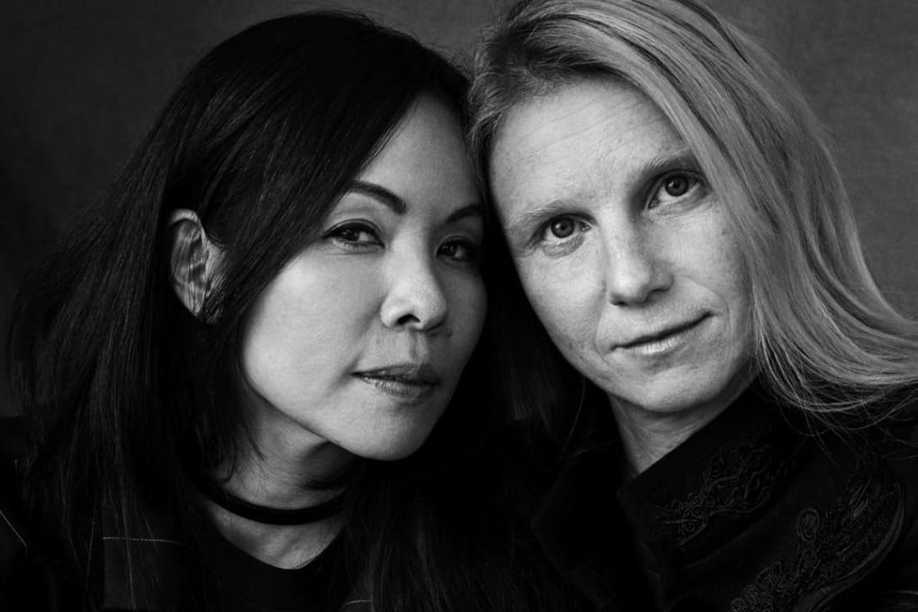 Chitose Abe (left) worked with Katie Hillier on the collection.