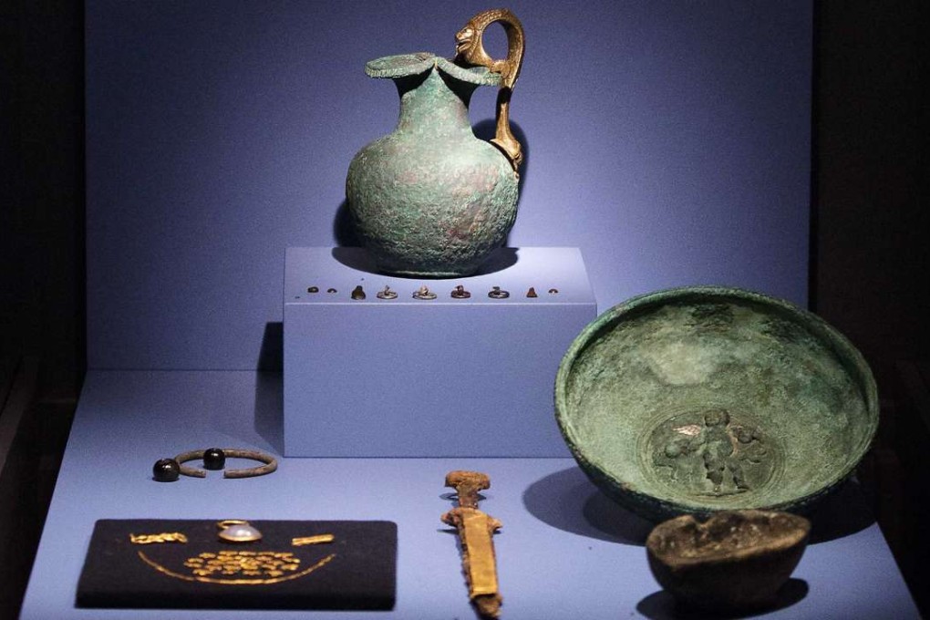 The pieces in the exhibition were borrowed from Crimea before the Ukrainian territory was seized and annexed to Russia. Photo: EPA