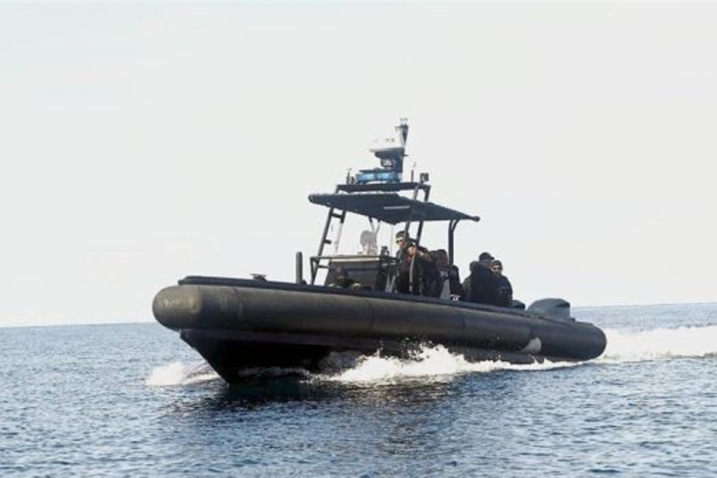 On the beat: Marine police patrolling the waters off Semporna in Sabah’s east coast. Photo: The Star Online