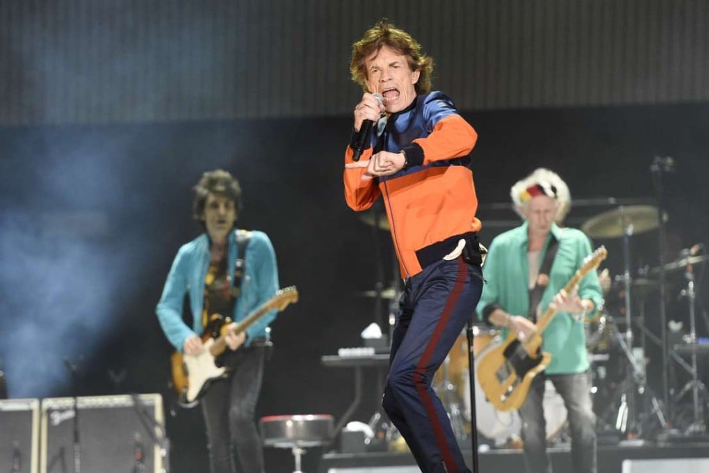Mick Jagger (centre) with Ron Wood (left) and Keith Richards at the Desert Trip music festival, in Indio, California, in October. Picture: AP
