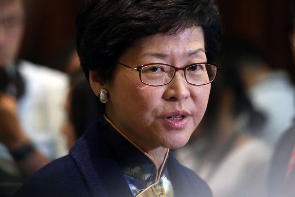 Chief Secretary Carrie Lam is seen by many as having Beijing’s backing. Photo: David Wong