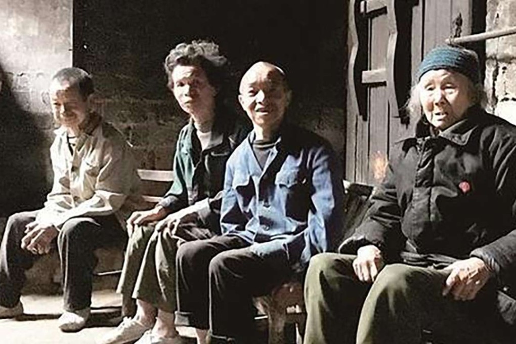 Meng Axiang, who died in July aged 92, with her three mentally disabled sons. Photo: Legal Evening News