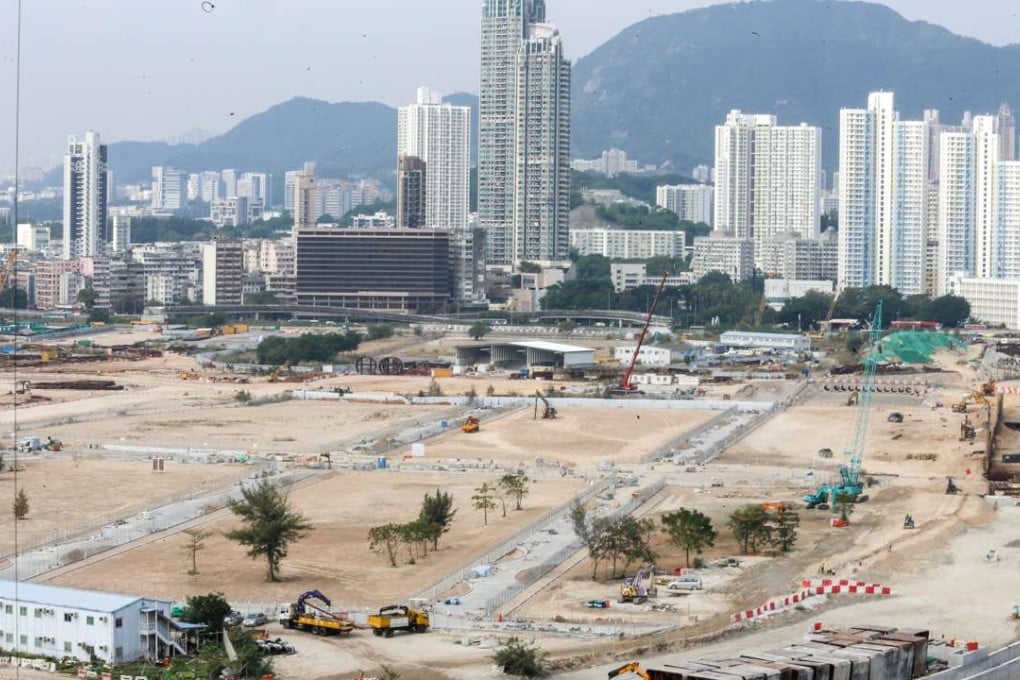The ongoing construction of site NKIL6562 Kai Tak Area 1L. Photo: Dickson Lee