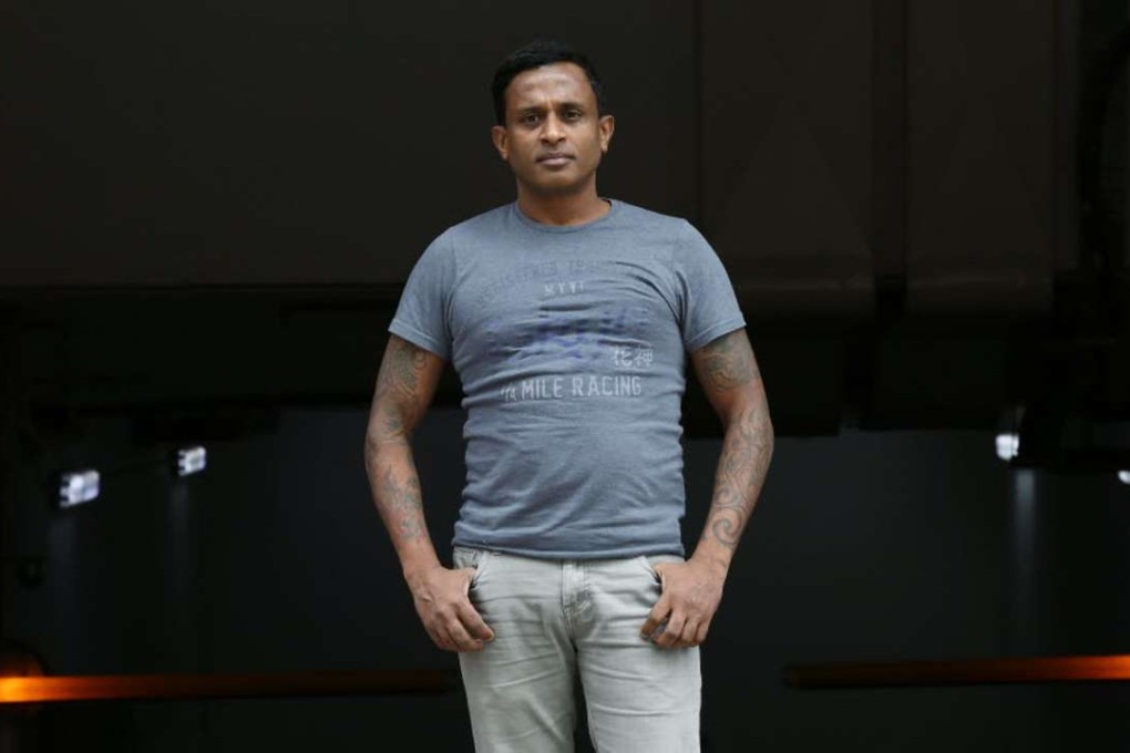 Ajith Pushpakumara, a former soldier from Sri Lanka, arrived in Hong Kong in 2006. Photo: Jonathan Wong