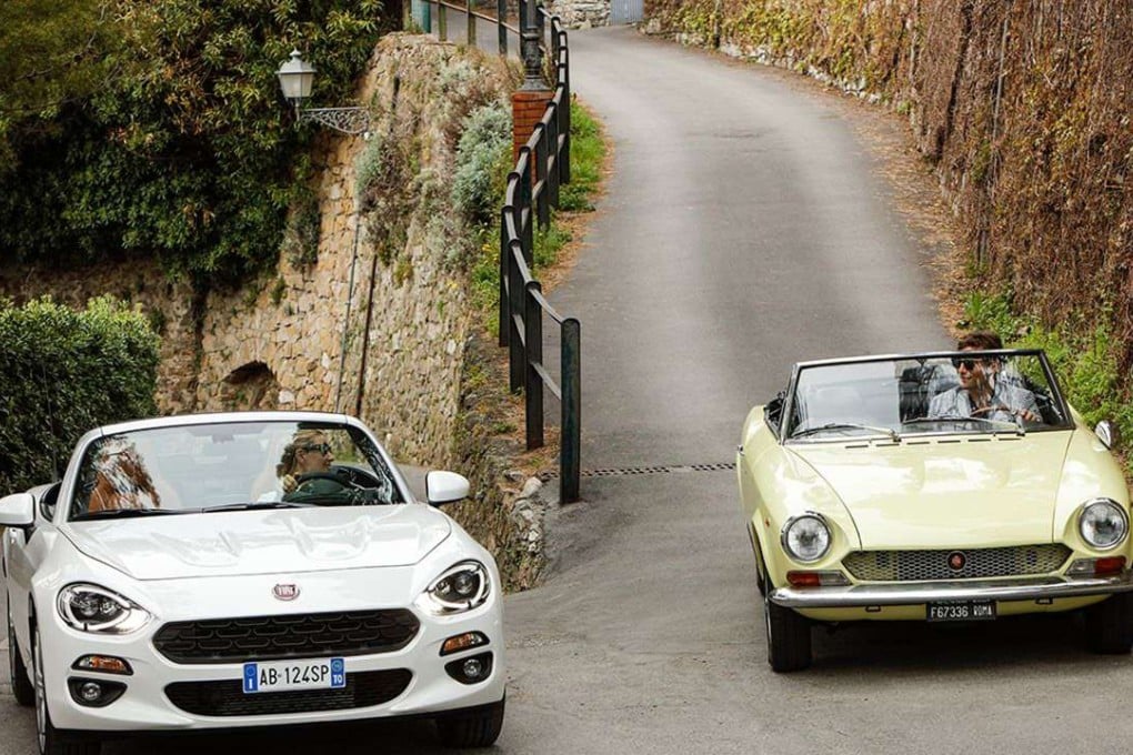 The Fiat Spider 124 takes an outing with its classic ancestor. Photo: Newspress