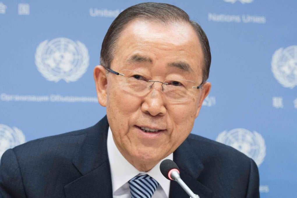 UN Secretary General Ban Ki-moon as he addresses a press conference, his last at United Nations headquarters. Photo: AFP