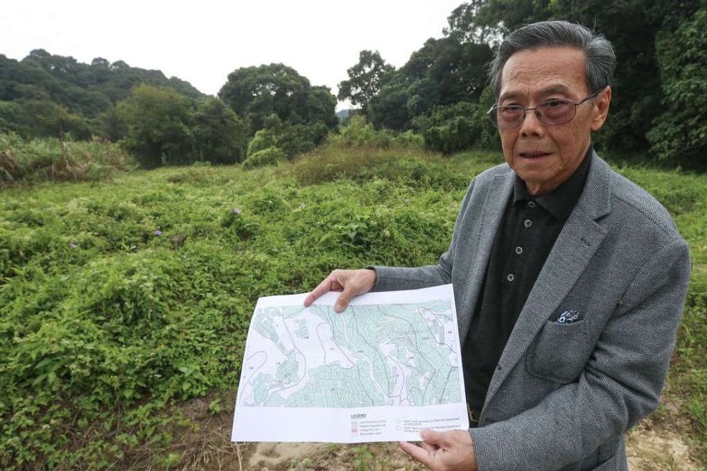 Sha Lo Tung landowner Joseph Fong says he may be forced to sell his holdings. Photo: K. Y. Cheng