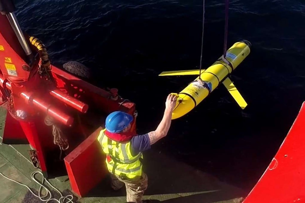 An ocean glider unmanned underwater vehicle similar to the one seized by the Chinese navy off the coast of the Philippines. Photo: AFP