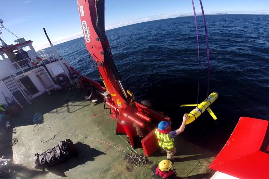 An ocean glider unmanned underwater vehicle similar to the one seized by China last week. Photo: AFP