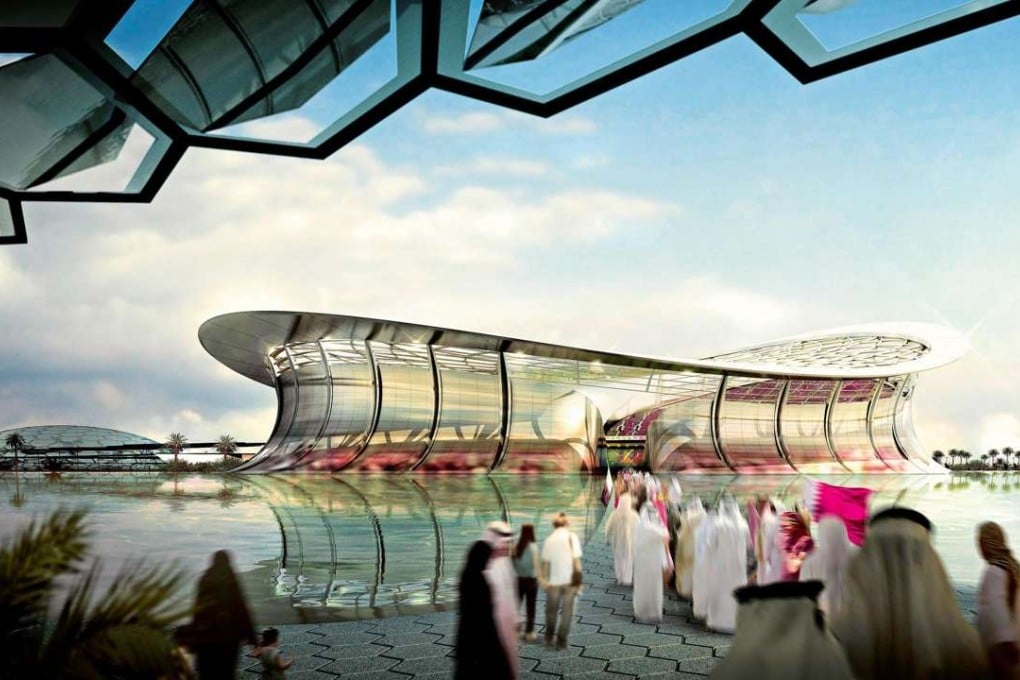 A general view of the proposed new Lusail Iconic Stadium in Lusail City. Photo: EPA