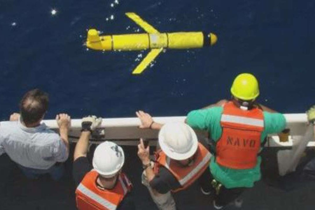 An underwater glider like the US drone taken by Beijing last week. Photo: US Navy