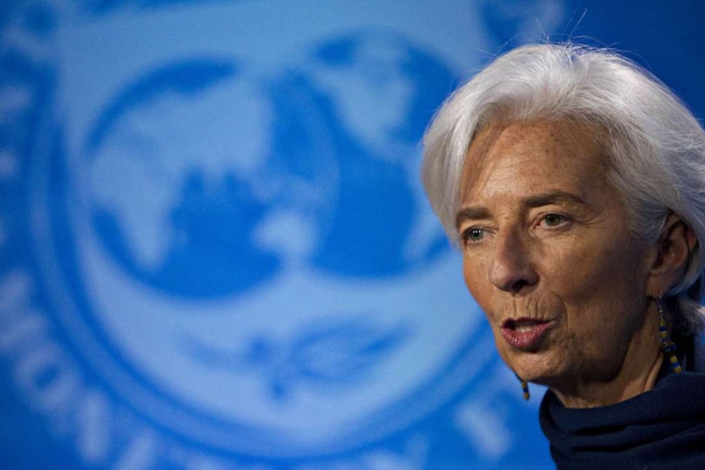 Christine Lagarde, managing director of the International Monetary Fund (IMF), delivers a statement at the IMF headquarters in Washington, DC, on Monday after being convicted of negligence by a French court. Photo: Bloomberg