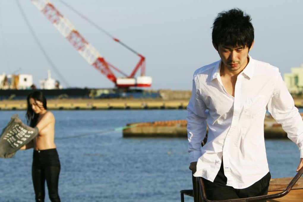 Yuki Mamiya (left) and Tasuku Nagaoka in Wet Woman in the Wind (category: III), a tribute to the “Roman Porno” genre directed by Akihiko Shiota.