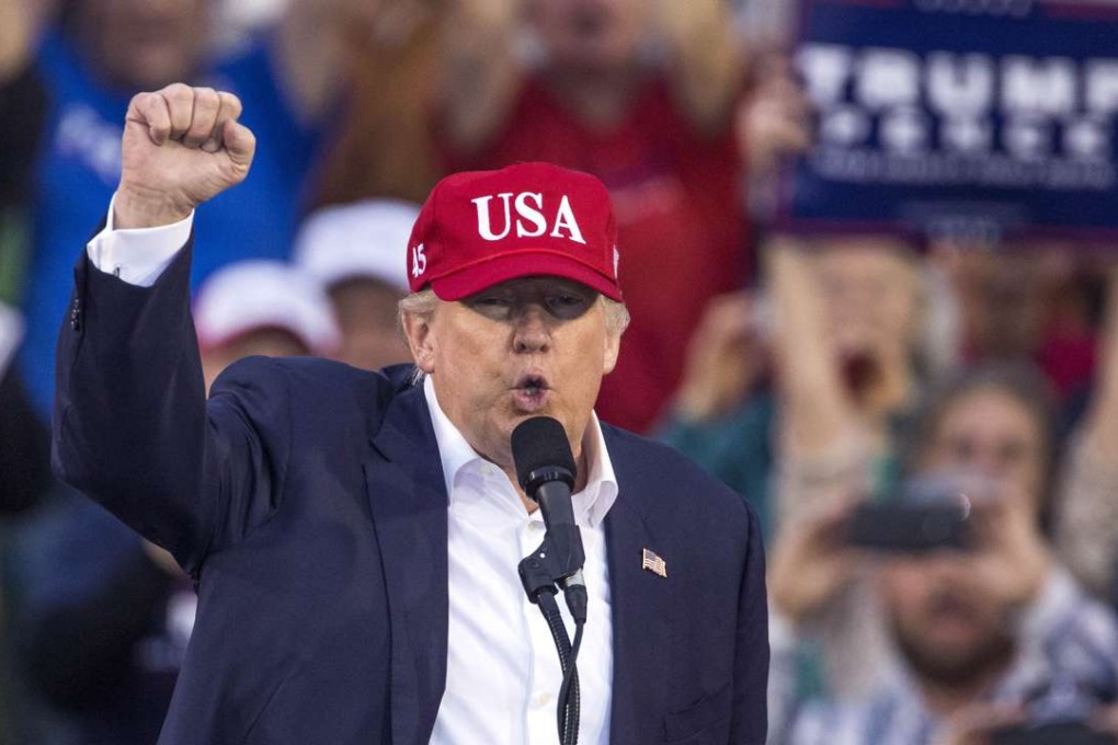US president-elect Donald Trump speaks during a ‘Thank You Tour 2016’ rally in Mobile, Alabama, on December 17. Trump has been visiting several states that he won, to thank people for their support during the US election. Photo: AFP
