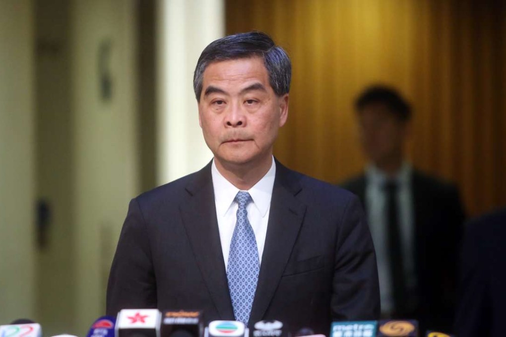 Chief Executive Leung Chun-ying says he has ‘no information to offer’ regarding Beijing’s pending approval of the financial secretary’s resignation. Photo: Sam Tsang