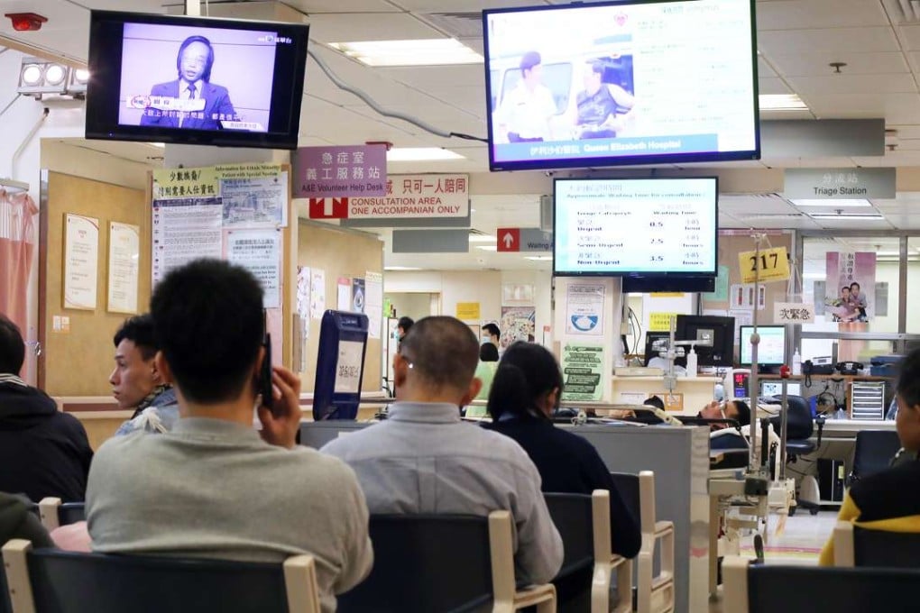 Accident and emergency departments in Hong Kong’s public hospitals will remain busy even if the higher fee is introduced. Photo: Sam Tsang
