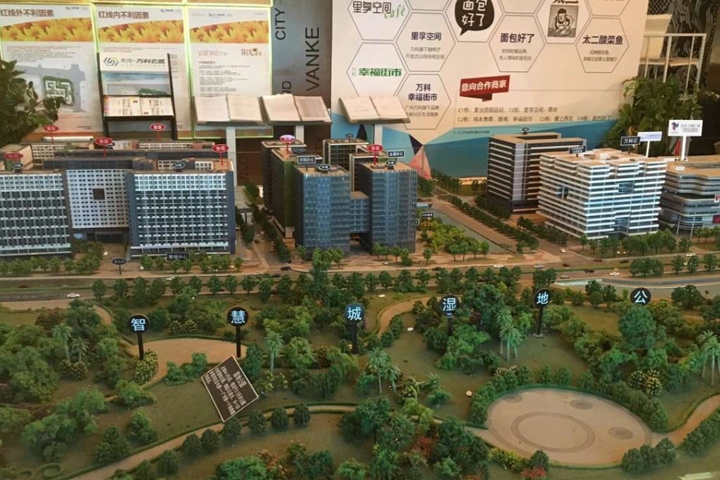 Vanke, China’s largest developer, which made its name building villas and bungalows, is catching on to the fad of selling shoebox apartments, with its project in Guangzhou. Photo: SCMP