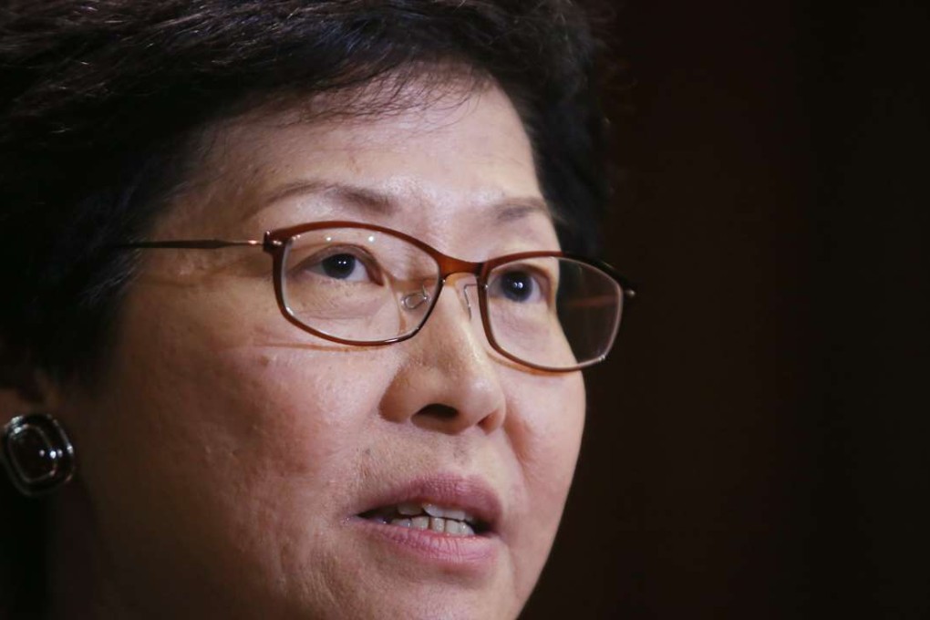 Chief Secretary Carrie Lam remains coy about her widely expected bid to join the chief executive race. Photo: Sam Tsang