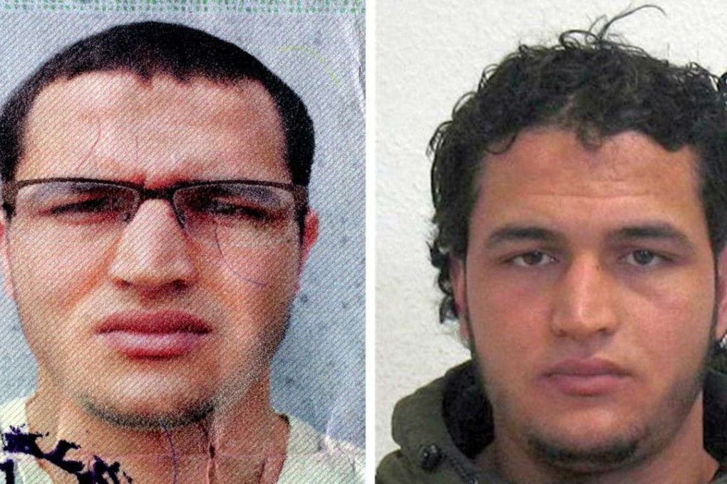 An undated handout composite photo made available by German Federal Criminal Police Office on Wednesday shows suspect Anis Amri who is wanted connection with the December 19 Berlin truck attacks. Photo: EPA