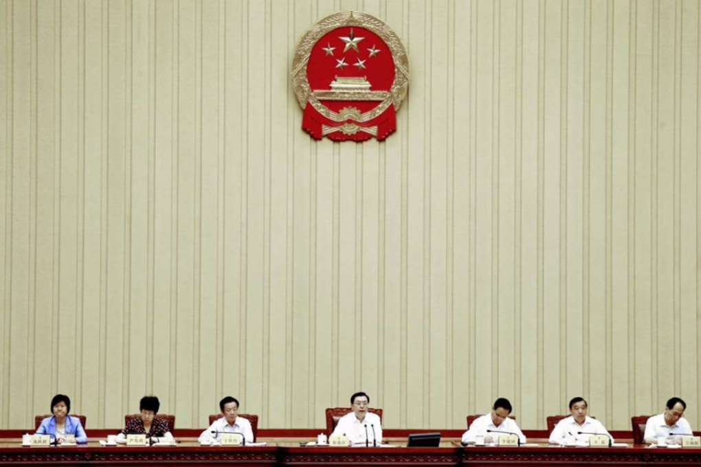 The National People’s Congress Standing Committee in Beijing in September. Photo: Xinhua