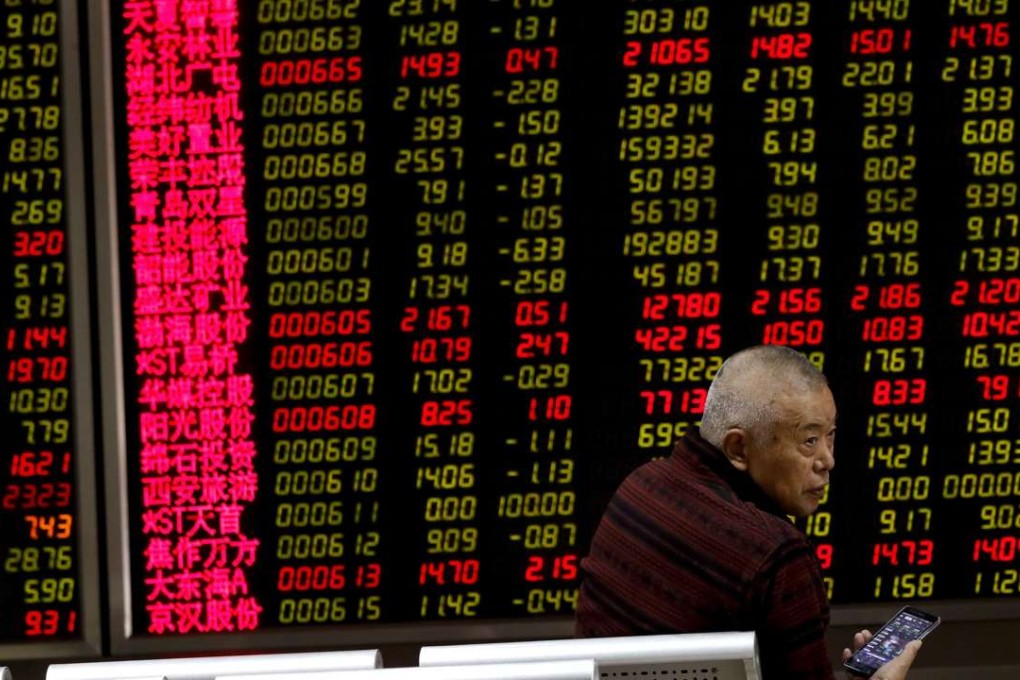 The Shanghai Composite Index closed 0.4 per cent or 12.42 points higher at 3,122.57 on Monday. Photo: AP