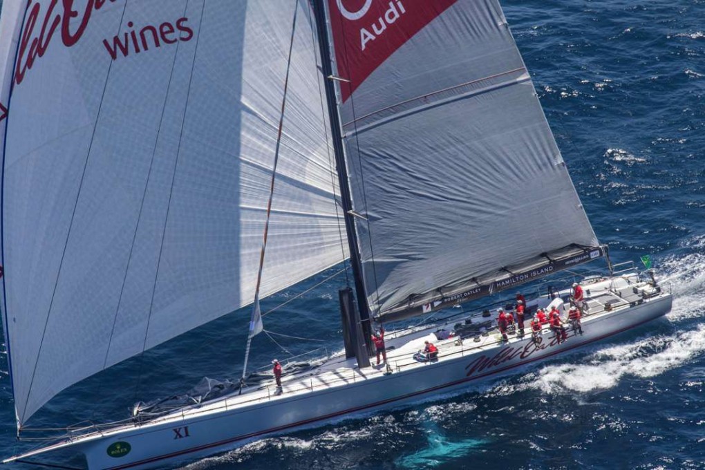 WIild Oats XI at the start of the Sydney Hobart yacht race. Photo: AP