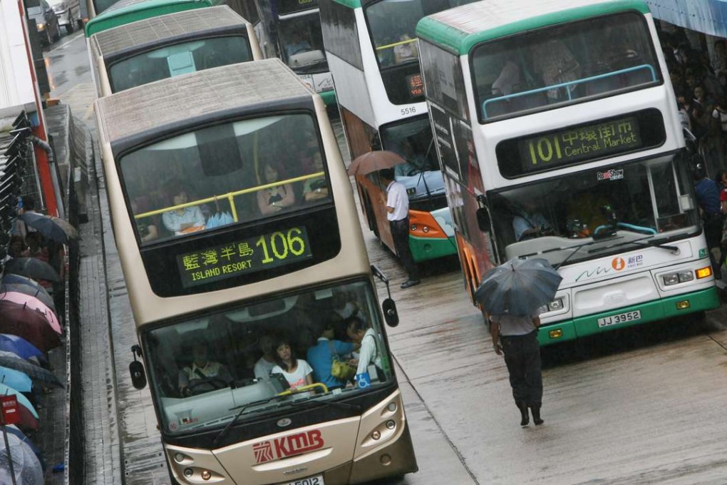 Low-quality programmes and ads are repeated throughout the day on public buses. Photo: K. Y. Cheng