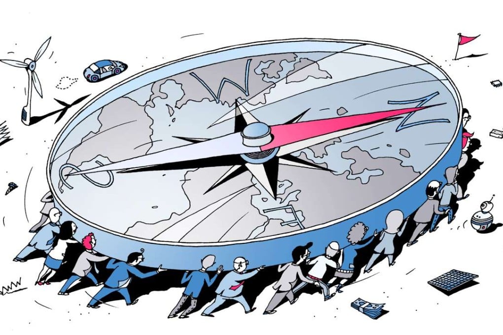 True leadership requires leaders to navigate with both a radar system and a compass. They must be receptive to signals constantly arriving from an ever-changing landscape, and willing to make necessary adjustments; but they must never deviate from their true north, which is to say, a strong vision based on authentic values. Illustration: Ingo Fast