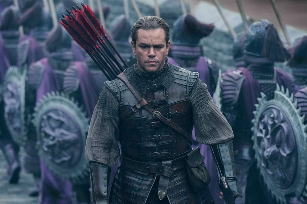 Matt Damon in The Great Wall (category IIB; English, Putonghua). Directed by Zhang Yimou, it also stars Andy Lau..