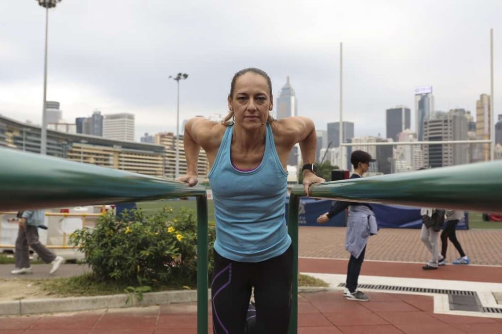 After a hiatus from training, busy mum Anna Gamvros has launched herself into new sports and returned to her teenage passion - gymnastics. Photo: Paul Yeung