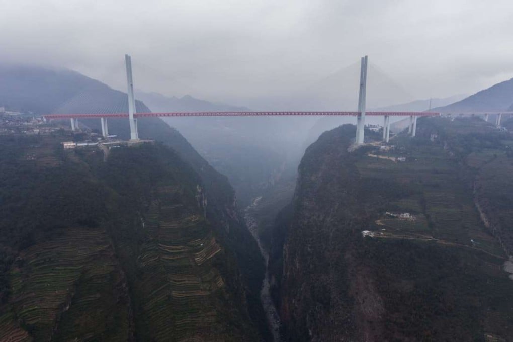 It took four years to build the structure, the China News Service reported. Photo: Xinhua