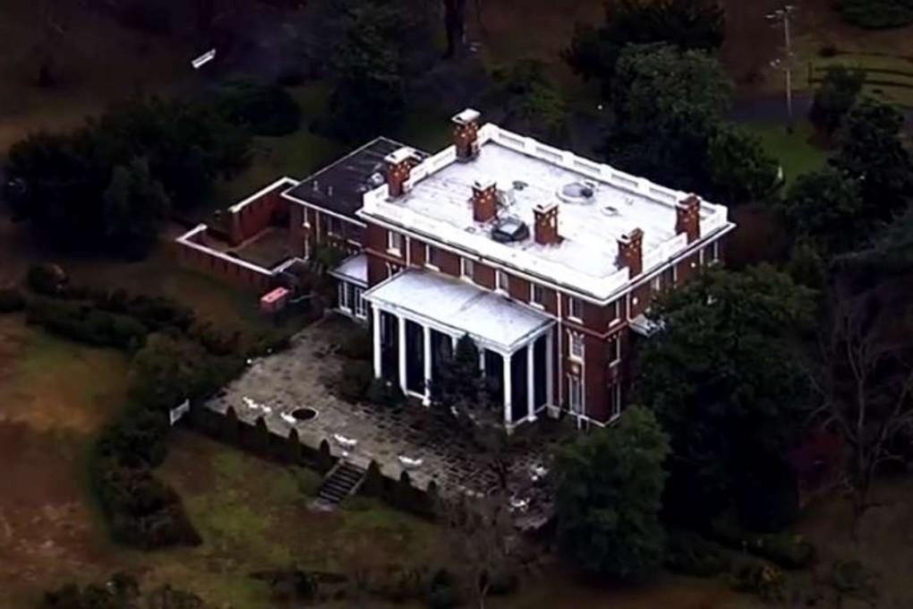 The main mansion on the now-closed Russian embassy country retreat in Maryland. Photo: WUSA9