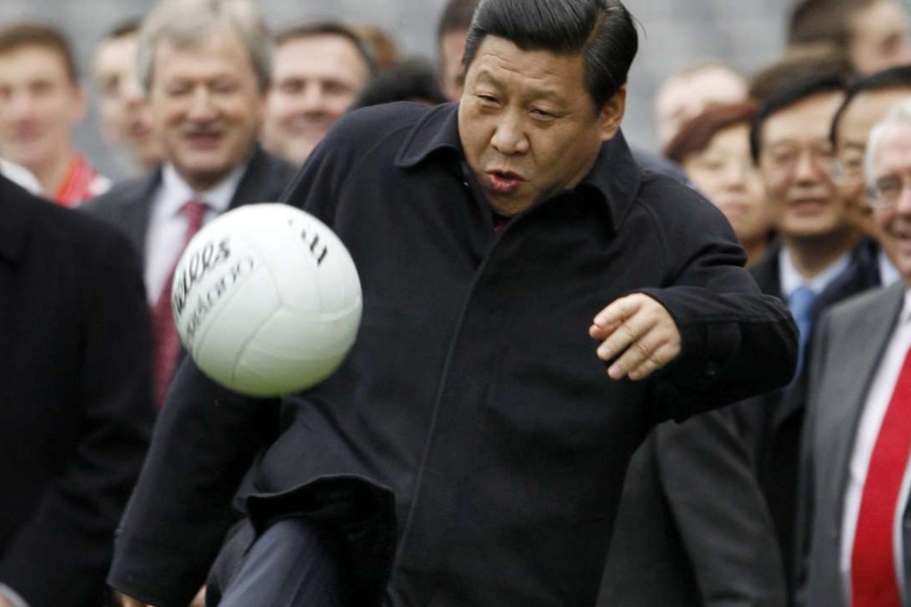 President Xi Jinping set the ball in motion when he declared China must become a world football force. Photo: Reuters