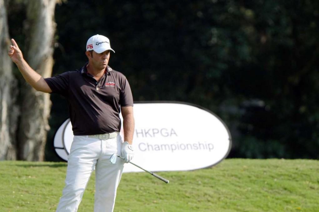 Australian Scott Barr on his way to winning the HKPGA Championship at Fanling in 2016. Photo: Daniel Wong