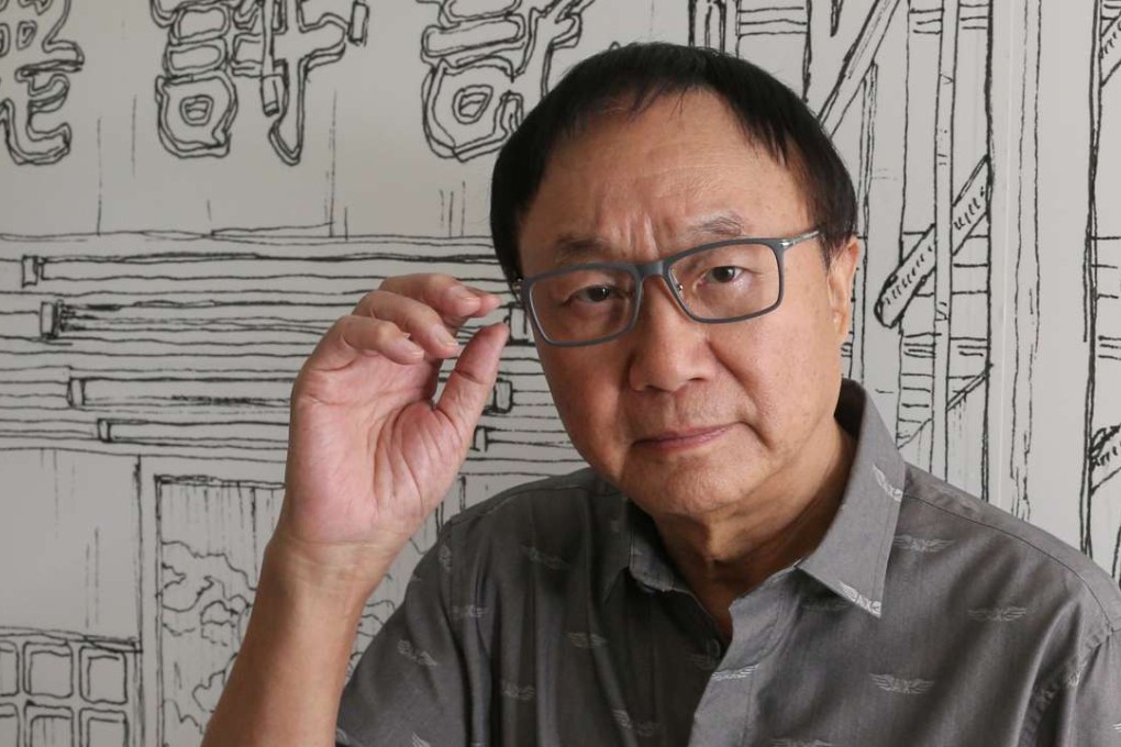 Michael Hui in the office of his production company in Causeway Bay.