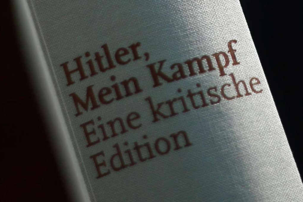 A copy of the book 'Hitler, Mein Kampf. A Critical Edition' is displayed in Munich, Germany. Photo: Reuters