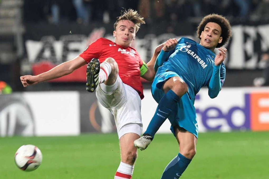 Axel Witsel (right) has played 80 times for Belgium. Photo: Reuters