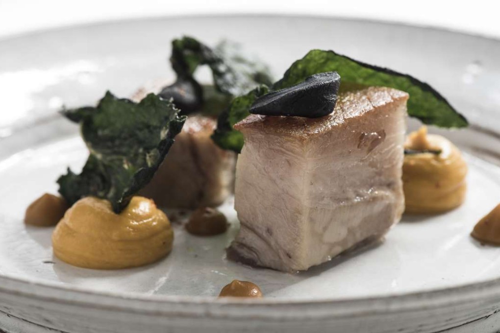 Roasted Swedish pork belly at Frantzen’s Kitchen in Sheung Wan.