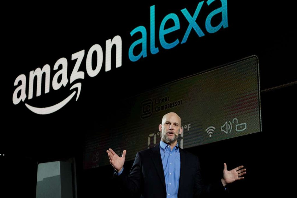 Mike George, VP Alexa, Echo and Appstore for Amazon at CES in Las Vegas. Photo: Reuters