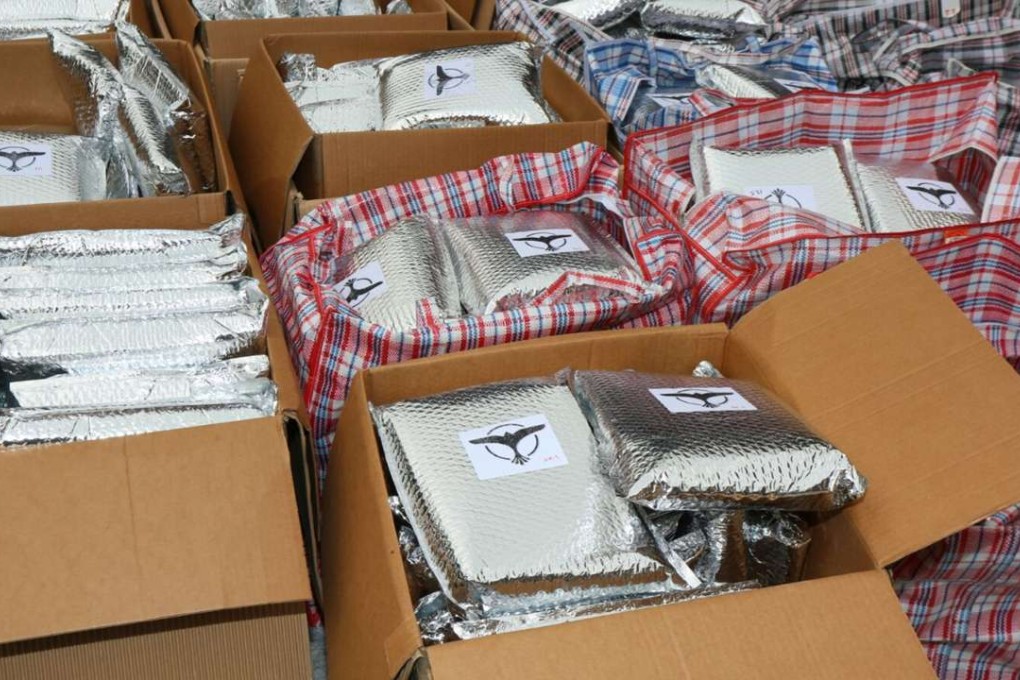 The cannabis buds were placed in vacuum-packaged bags to suppress the smell. Photo: Handout