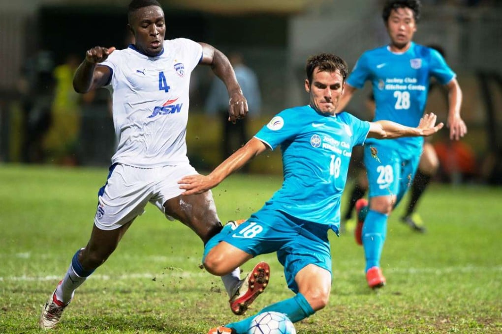 Kitchee (blue shirt) are among the clubs affected by the Fifa ruling. Photo: HKFA