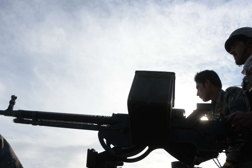 Afghan security forces patrol following an operation against Islamic State militants in Pachir Wa Agam district of Nangarhar province. As in Syria, Russia is casting its increased involvement in Afghanistan in the context of the growing Islamic State presence there. Photo: AFP