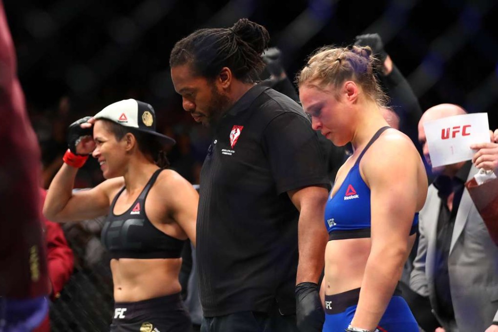 Ronda Rousey stands defeated following her TKO defeat against Amanda Nunes during UFC 207. Photo: USA Today