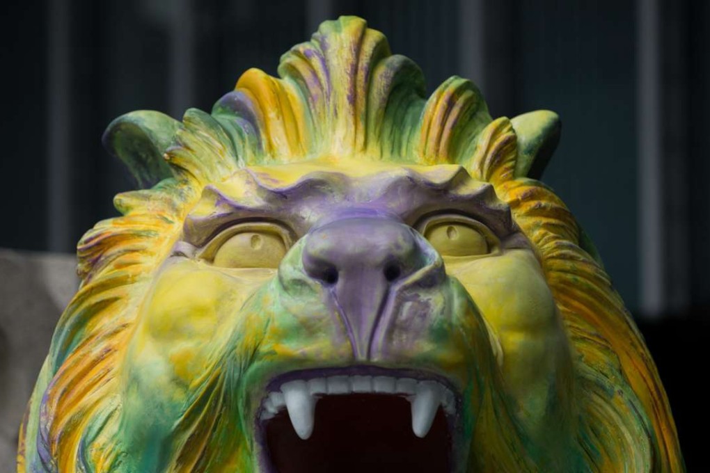 HSBC kicked off its “Celebrate Pride, Celebrate Unity” campaign in November by displaying replicas of the bank’s iconic lions in rainbow colours, created by a local LGBT artist, in front of its Hong Kong headquarters. Photo: EPA